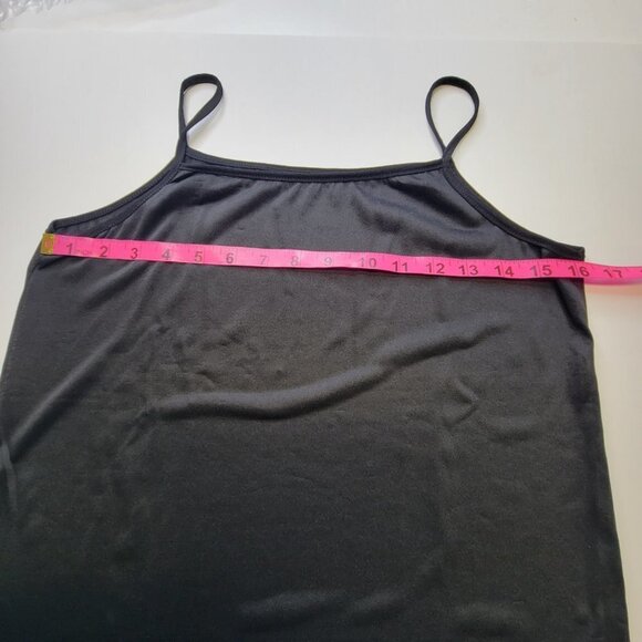 SHEER Black Spaghetti Strap Camisole Tank Top - Picture 5 of 6